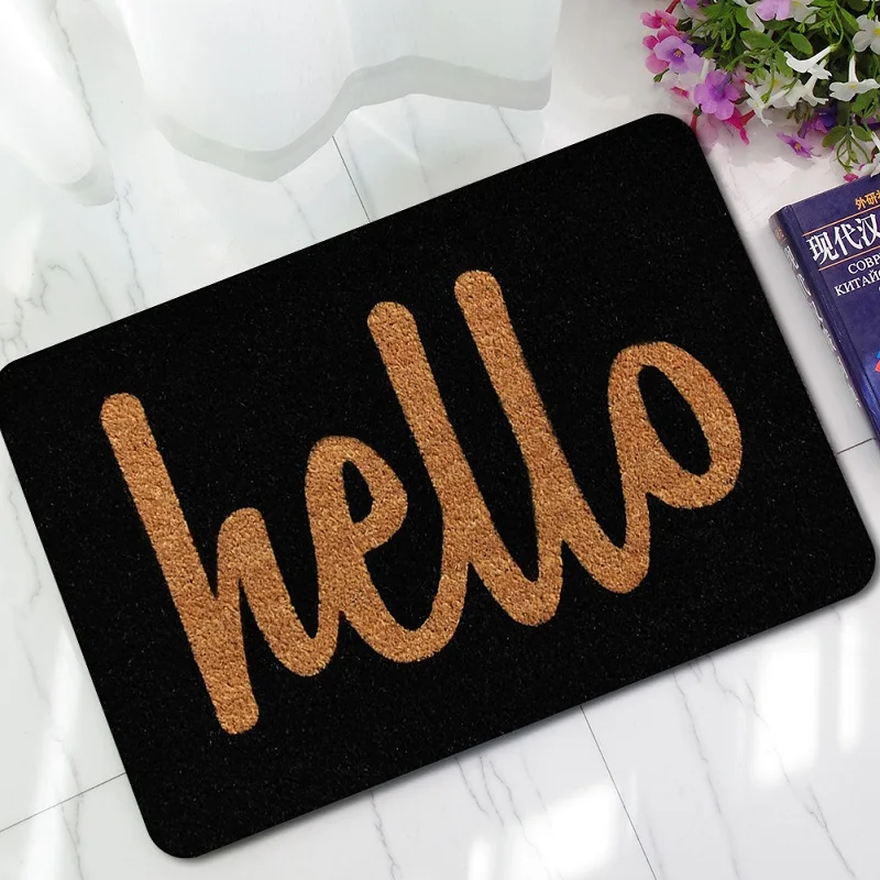 Customized Hello Letters Printed Entrance Welcome Mats Funny Doormats Hallway Doorway Bathroom Rugs Floor Mats and Carpet tapis
Customized Hello Letters Printed Entrance Welcome Mats Funny Doormats Hallway Doorway Bathroom Rugs Floor Mats and Carpet tapis