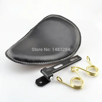 White Stitch Leather Contoured Solo Spring Seat 12.4"x 9.8" W/ Bracket Fits For Harley Sportster Suzuki Bobber Chopper Harley
White Stitch Leather Contoured Solo Spring Seat 12.4"x 9.8" W/ Bracket Fits For Harley Sportster Suzuki Bobber Chopper Harley