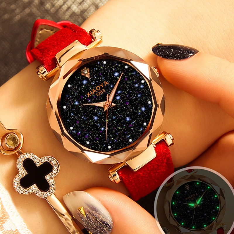 Ladies Watch Casual Fashion Quartz Watch Starry Sky Multicolor Leather Wristwatch Simple Designer Women Clock
Ladies Watch Casual Fashion Quartz Watch Starry Sky Multicolor Leather Wristwatch Simple Designer Women Clock