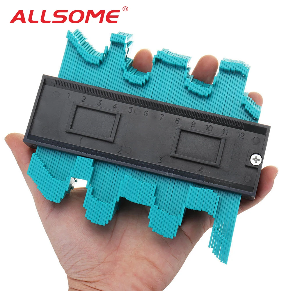ALLSOME Plastic Profile Contour Gauge Copy Gauge Duplicator Standard 5" Width Wood Marking Tool Tiling Laminate Tiles HT2370
ALLSOME Plastic Profile Contour Gauge Copy Gauge Duplicator Standard 5" Width Wood Marking Tool Tiling Laminate Tiles HT2370