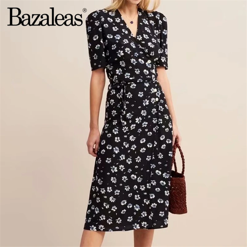 2019 Black jonquil Print wrap midi dress vestidos Chic Holiday summer Dress V Neck dresses
2019 Black jonquil Print wrap midi dress vestidos Chic Holiday summer Dress V Neck dresses