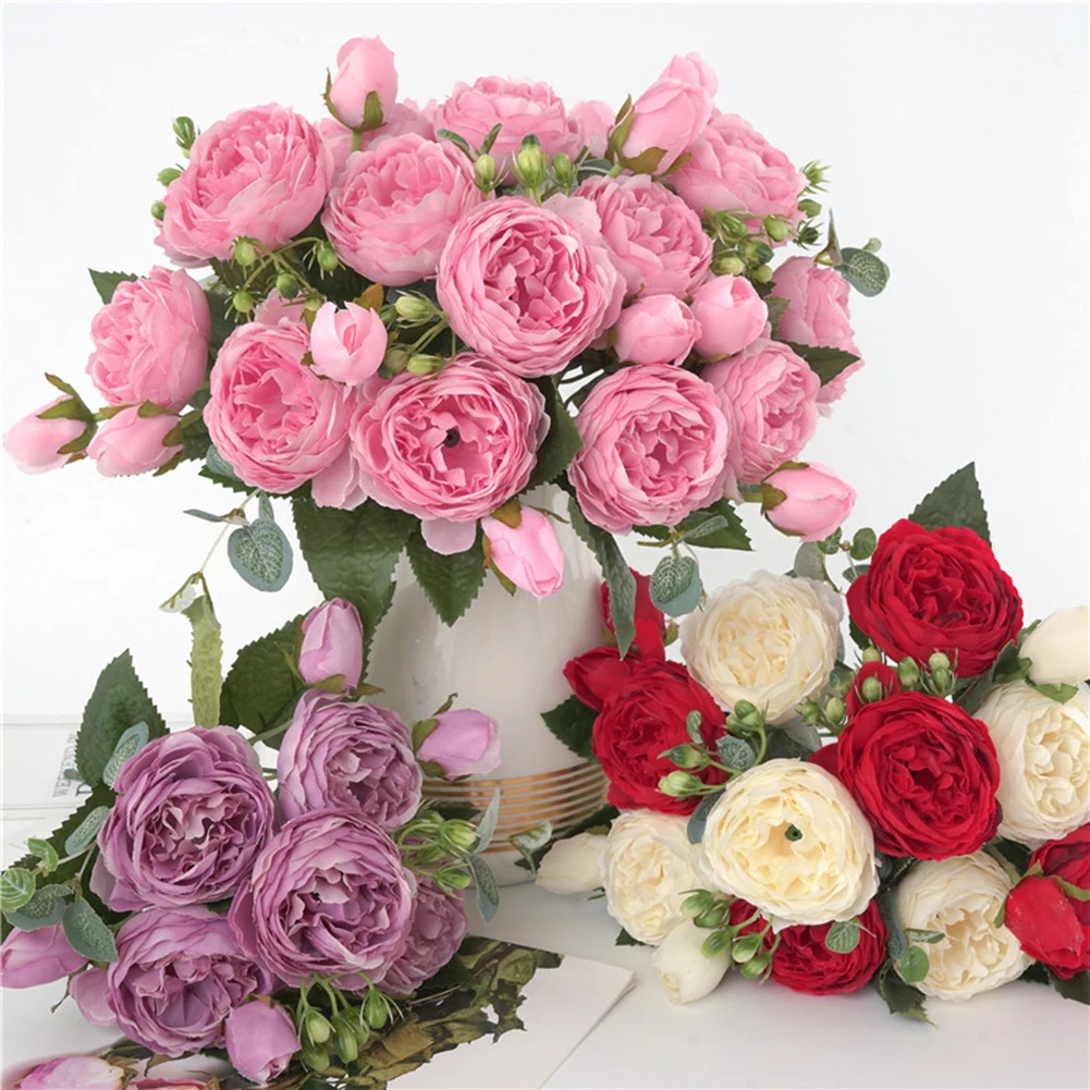 5 Forks Artificial Peony Silk Peony Artificial Flowers Bouquet Cheap Fake Flowers for Home Wedding Decorat
5 Forks Artificial Peony Silk Peony Artificial Flowers Bouquet Cheap Fake Flowers for Home Wedding Decorat
