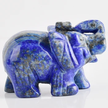 2 Inch Elephant Figurines Craft Carved Natural Stone Lapis Lazuli Elephant Mini Animals Statue for Home Decor Chakra Healing
2 Inch Elephant Figurines Craft Carved Natural Stone Lapis Lazuli Elephant Mini Animals Statue for Home Decor Chakra Healing