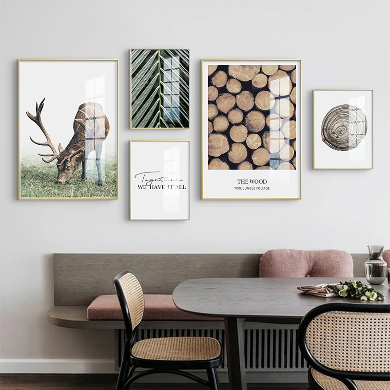 Nordic DEER Plants Wall Art Canvas Poster and Print Canvas Painting Morden contracted Decorative Picture for Living Room Decor 
Nordic DEER Plants Wall Art Canvas Poster and Print Canvas Painting Morden contracted Decorative Picture for Living Room Decor