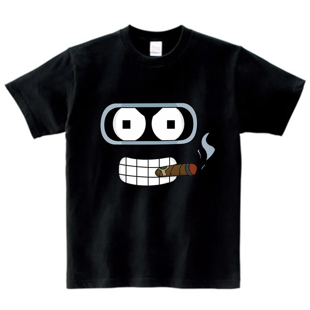 Futurama Bender smoke cigarette funny print children boys girls summer t-shirt toddler fashion clothes unisex kids tshirt tee N
Futurama Bender smoke cigarette funny print children boys girls summer t-shirt toddler fashion clothes unisex kids tshirt tee N