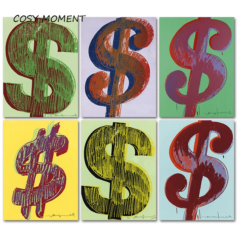 COSY MOMENT Andy Warhol Dollar Sign Wall Art Canvas Painting Music Note Poster Wall Picture for Living Room Home Decor ZS115
COSY MOMENT Andy Warhol Dollar Sign Wall Art Canvas Painting Music Note Poster Wall Picture for Living Room Home Decor ZS115