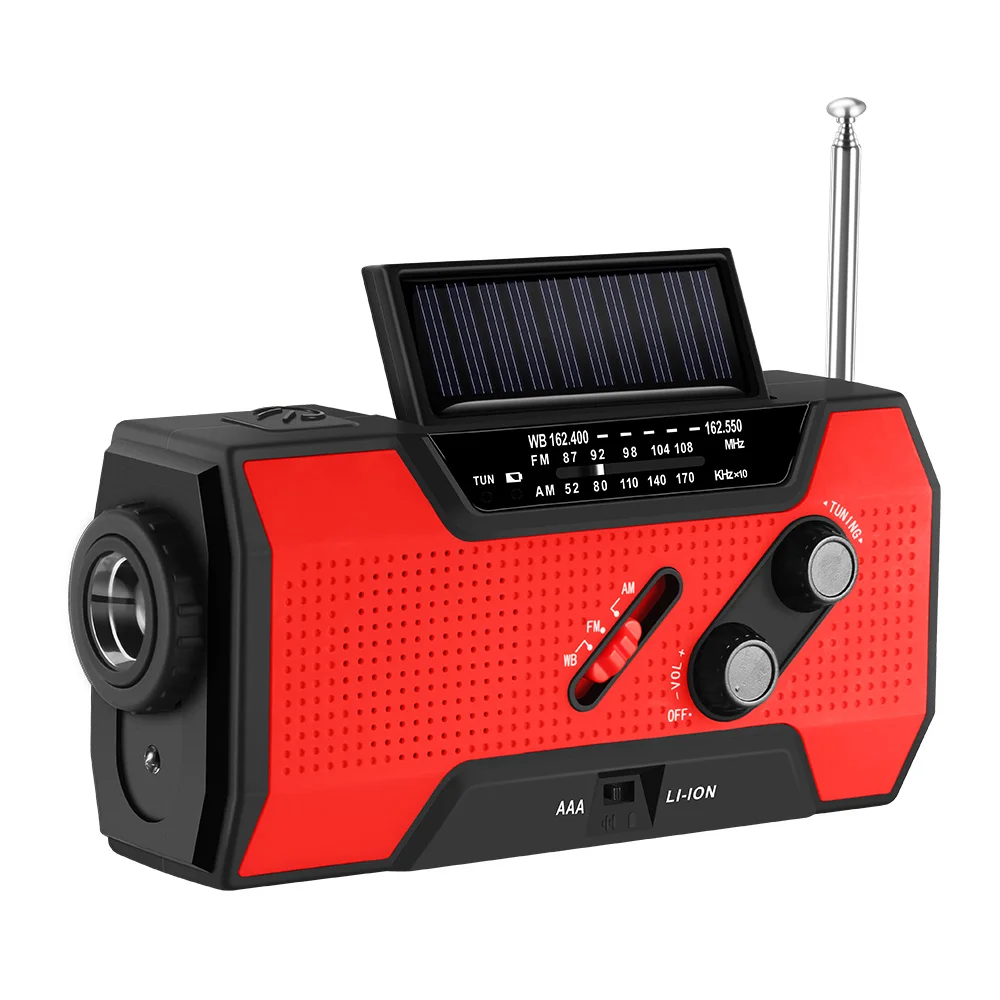 FORNORM For NOAA Emergency AM FM WB Radio Hand Crank Solar Radio Flashlight SOS Alarm Radio Lightweight Rechargeable
FORNORM For NOAA Emergency AM FM WB Radio Hand Crank Solar Radio Flashlight SOS Alarm Radio Lightweight Rechargeable