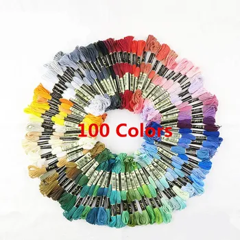 Multicolor 50/100 Colors Similar DMC Thread Cross Stitch Cotton Sewing Skeins Embroidery Thread Floss Kit DIY Sewing Tools
Multicolor 50/100 Colors Similar DMC Thread Cross Stitch Cotton Sewing Skeins Embroidery Thread Floss Kit DIY Sewing Tools