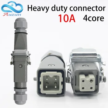 Heavy-duty connector 4 (3 + 1) 10A 250V ha-004-4 is connected to the hot runner screw foot Butt plugs
Heavy-duty connector 4 (3 + 1) 10A 250V ha-004-4 is connected to the hot runner screw foot Butt plugs