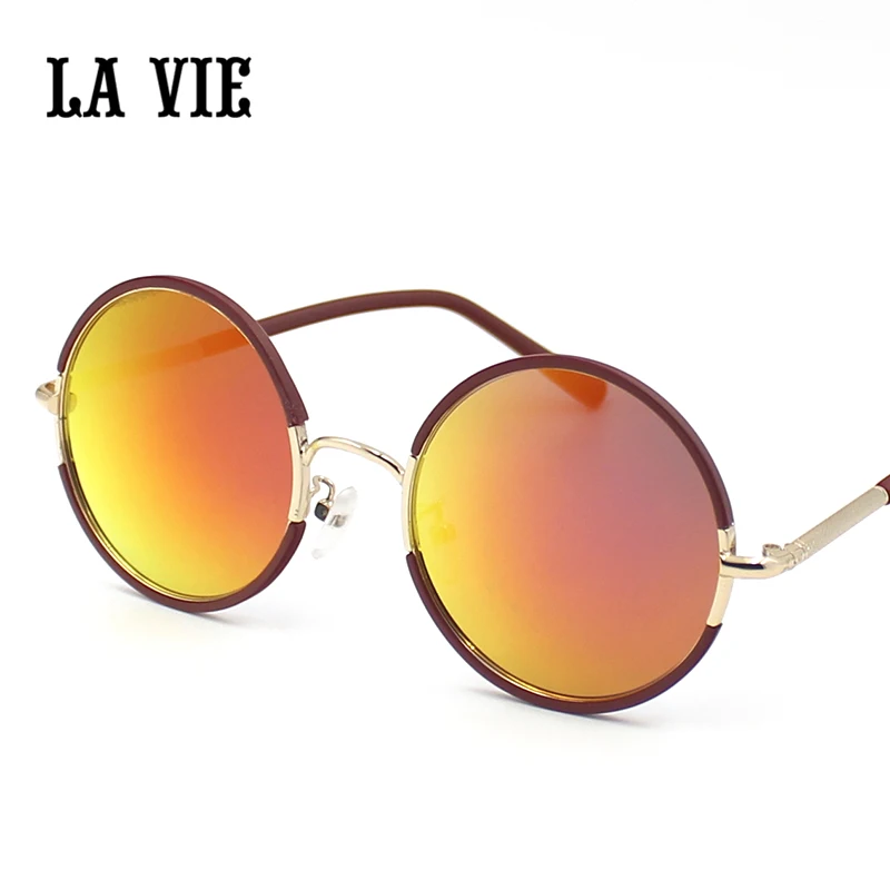 LA VIE Round lens Sunglasses Men/women Polarized G...