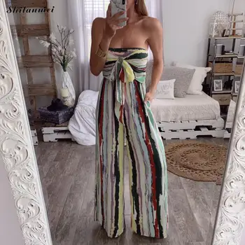 Women Off-shoulder Summer Party Jumpsuit 2019 Lady Romper stripe Strapless Clubwear Playsuit Casual Backless Jumpsuit Romper
Women Off-shoulder Summer Party Jumpsuit 2019 Lady Romper stripe Strapless Clubwear Playsuit Casual Backless Jumpsuit Romper