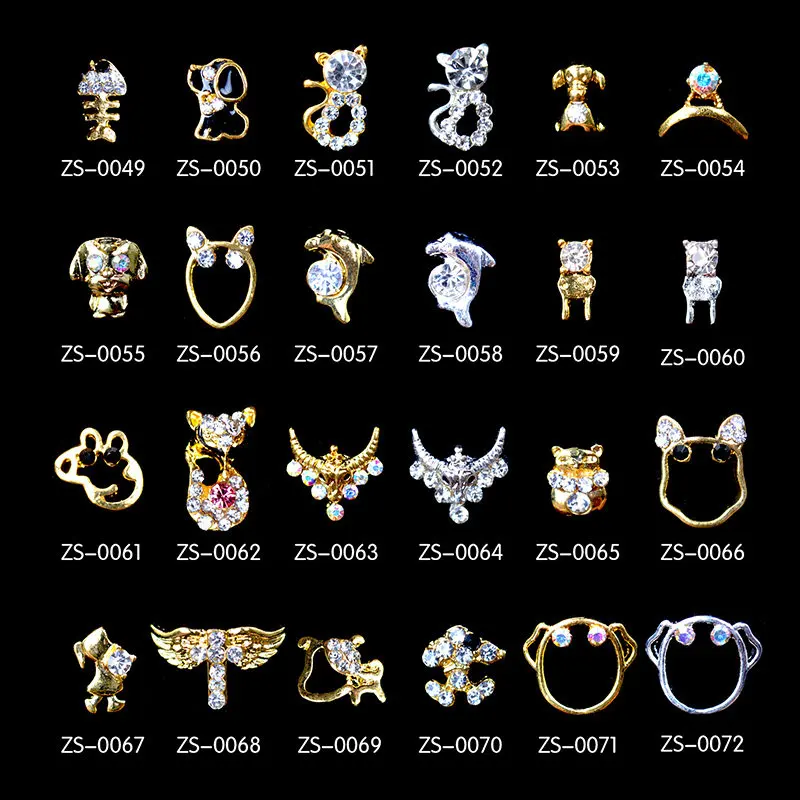 20pcs cute animal design 3D silver/Gold Alloy Nail Art DIY Rhinestone Decoration metal nail art accessories nail jewelry
20pcs cute animal design 3D silver/Gold Alloy Nail Art DIY Rhinestone Decoration metal nail art accessories nail jewelry