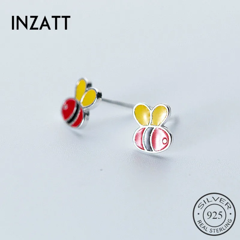 INZATT Cute Cartoon Enamel Bee Stud Earrings 2018 Real 925 Sterling Silver For Women Party Fine Jewelry Lovely Accessories Gift
INZATT Cute Cartoon Enamel Bee Stud Earrings 2018 Real 925 Sterling Silver For Women Party Fine Jewelry Lovely Accessories Gift