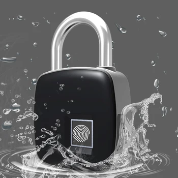 Fingerprint Padlock Smart Fingerprint Lock IP65 Waterproof Dustproof Design Keyless Anti-theft Padlock Suitcase Door Lock
Fingerprint Padlock Smart Fingerprint Lock IP65 Waterproof Dustproof Design Keyless Anti-theft Padlock Suitcase Door Lock