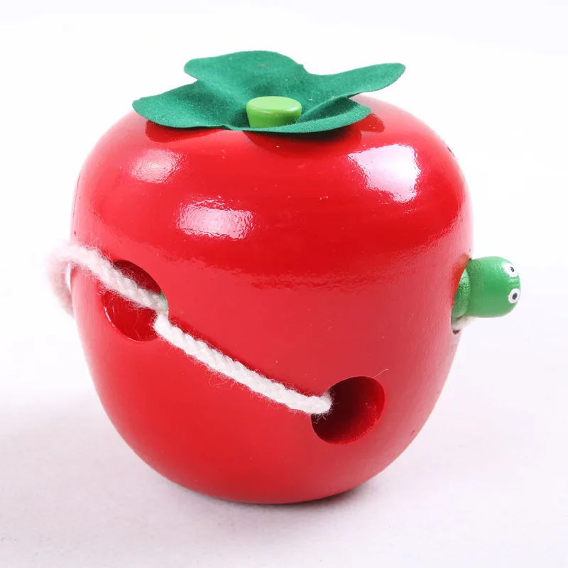 New Wooden Apple and Bug Threading Games Toys Hand Eye Coordination Fine Motor Skills Development Montessori Materials
New Wooden Apple and Bug Threading Games Toys Hand Eye Coordination Fine Motor Skills Development Montessori Materials