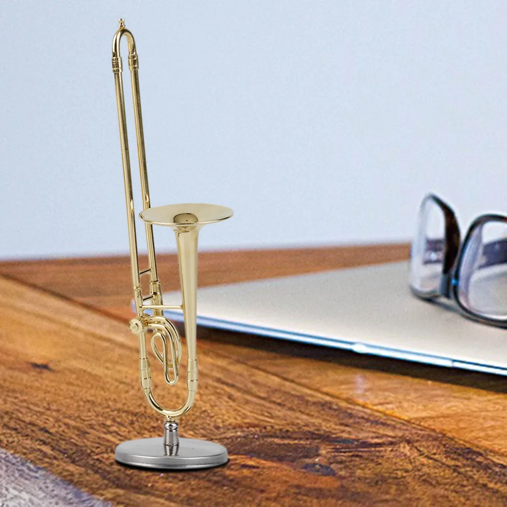 TSAI Mini Trombone A Nice Gift For Child Surface Gold Lacquer Mini Trombone Model Musical Instrument Trombone Newest and popular
TSAI Mini Trombone A Nice Gift For Child Surface Gold Lacquer Mini Trombone Model Musical Instrument Trombone Newest and popular