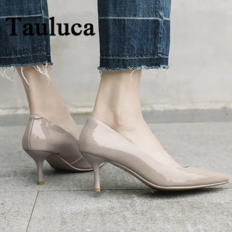 Korean Women's Pointed Toe Pumps Bright Patent Leather Shallow Mouth Stiletto Single Shoes Fashion Female Office shoes Nude
Korean Women's Pointed Toe Pumps Bright Patent Leather Shallow Mouth Stiletto Single Shoes Fashion Female Office shoes Nude