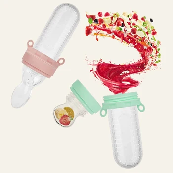 

Baby Squeeze Feeding Spoon Bottle Infant Food Supplement Feeder Safe Silicone Tableware Drink Soup Take Medicine Tools