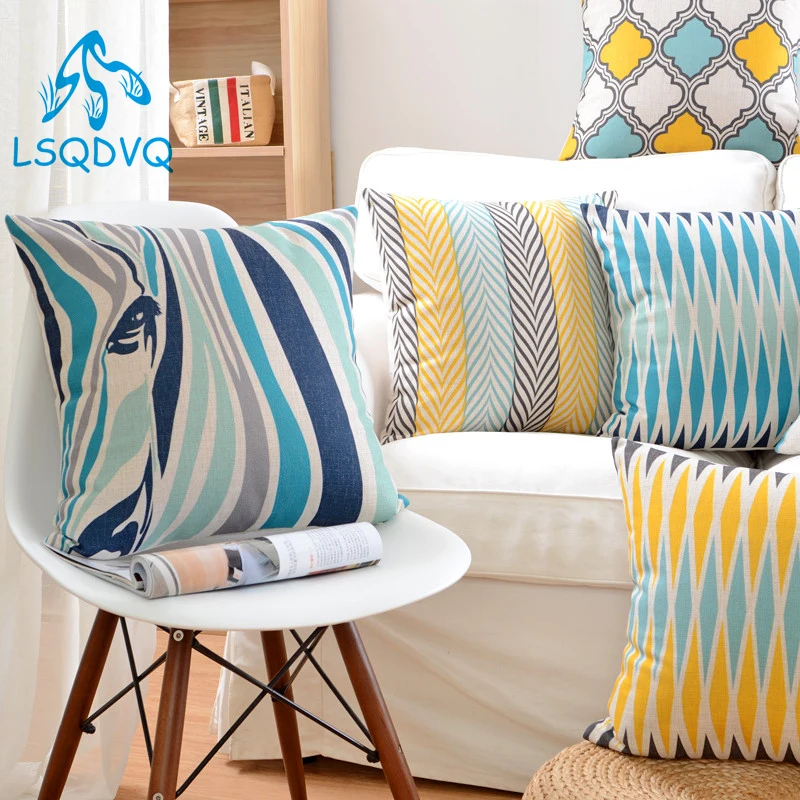 Animals Zebra Geometric Throw Pillow Case Square Wave Geometry Square Cushion Cover For Sofa Home Capa De Almofadas 45x45cm
Animals Zebra Geometric Throw Pillow Case Square Wave Geometry Square Cushion Cover For Sofa Home Capa De Almofadas 45x45cm