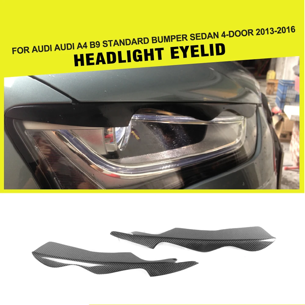 Carbon Fiber Car Racing Side Headlamp Eyelids Frontlight Eyebrows Stickers Covers For Audi A4 B9 S4 RS4 Sedan 4-Door 2013 - 2016
Carbon Fiber Car Racing Side Headlamp Eyelids Frontlight Eyebrows Stickers Covers For Audi A4 B9 S4 RS4 Sedan 4-Door 2013 - 2016