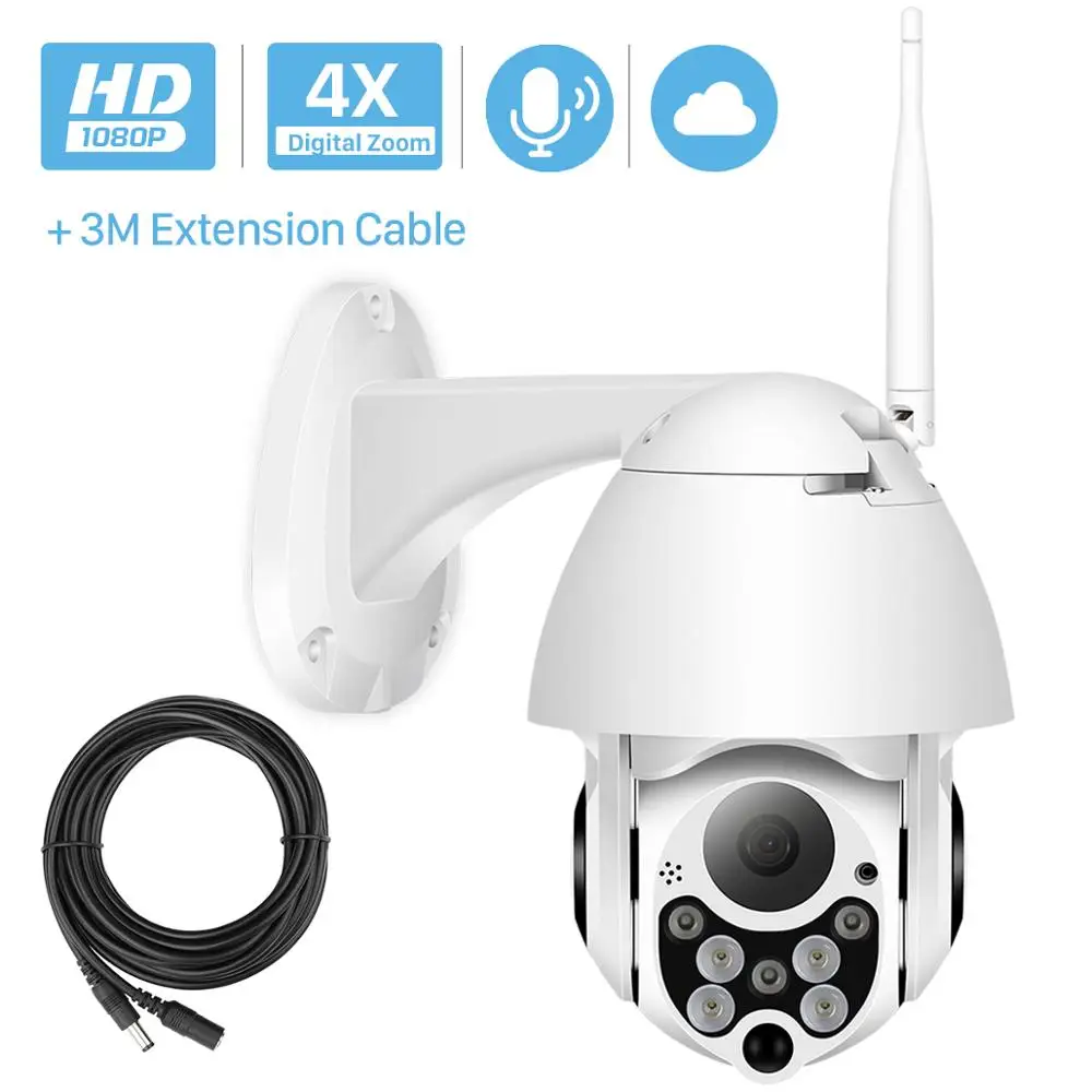 ANBIUX 1080P 2MP Wireless IP Camera Wifi Speed Dome PTZ Outdoor IP66 Two Way Audio IR CCTV Security Surveillance Camara exterior
ANBIUX 1080P 2MP Wireless IP Camera Wifi Speed Dome PTZ Outdoor IP66 Two Way Audio IR CCTV Security Surveillance Camara exterior