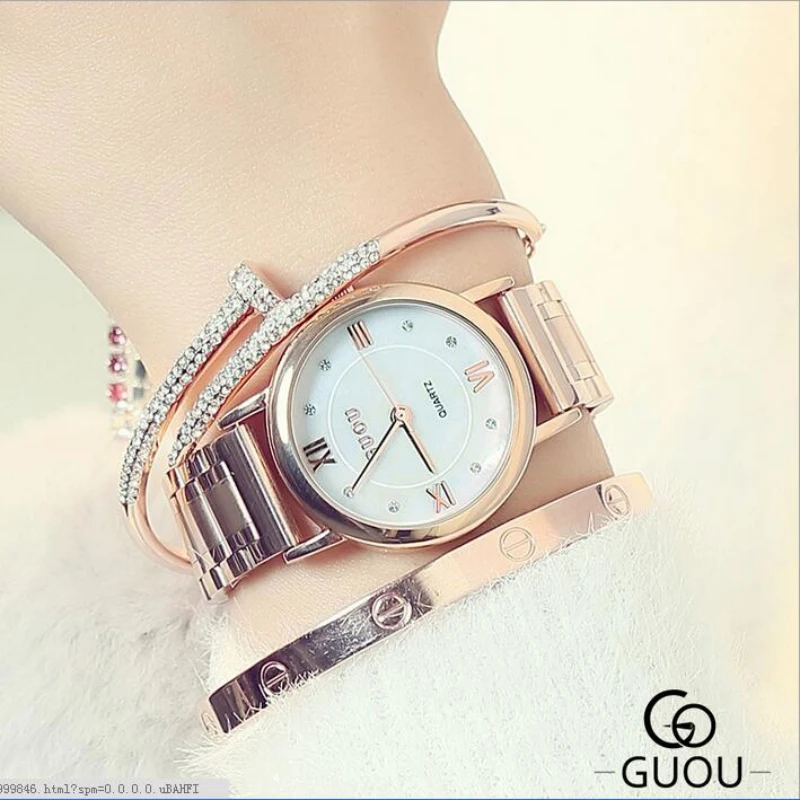 Russian Clearance GUOU Watches Women Fashion Luxury Ladies Watch Stainless Steel Watch Hour Clock relogio feminino reloj mujer
Russian Clearance GUOU Watches Women Fashion Luxury Ladies Watch Stainless Steel Watch Hour Clock relogio feminino reloj mujer