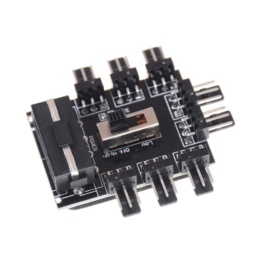 IDE Molex 1 to 8 Multi Way Splitter Cooler Cooling Fan Hub 3pin 12V Power Socket PCB Adapter 2 Level Speed Control PC Computer
IDE Molex 1 to 8 Multi Way Splitter Cooler Cooling Fan Hub 3pin 12V Power Socket PCB Adapter 2 Level Speed Control PC Computer