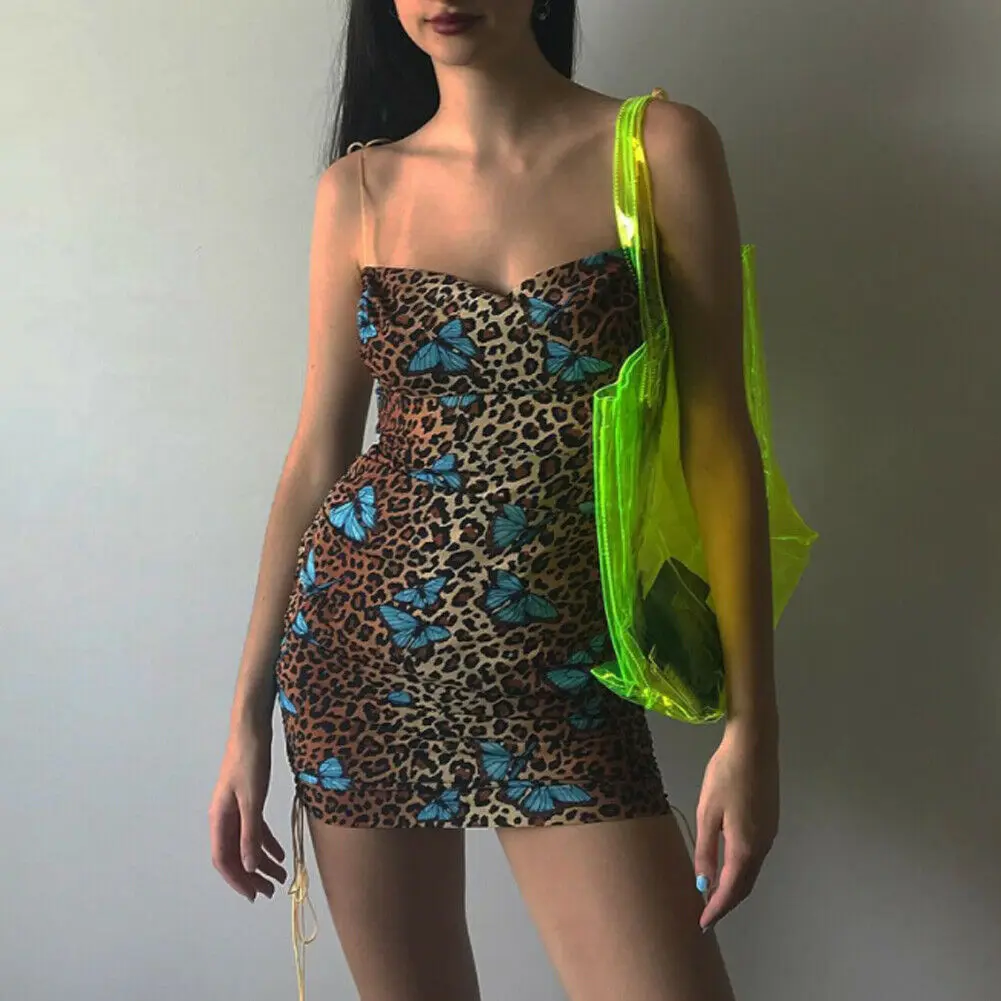 Vintage Elegant Women Fashion Summer Leopard Butterfly Printed Draped Short Mini Dress Bodycon Sleeveless Evening Party
Vintage Elegant Women Fashion Summer Leopard Butterfly Printed Draped Short Mini Dress Bodycon Sleeveless Evening Party