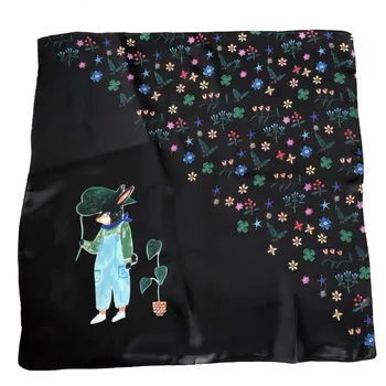 Women silk scarves black print small neck scarf twill satin shawl bag strap scarf bandana femme fashion luxury brand spring 2019
Women silk scarves black print small neck scarf twill satin shawl bag strap scarf bandana femme fashion luxury brand spring 2019