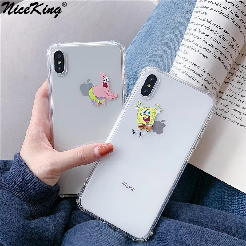 Niceking Cute Cartoon Spongebob Stars Case For iPhone 6 6S 7 8 Plus X XR XS MAX Case Four Corners Airbag Soft TPU Cover Case
Niceking Cute Cartoon Spongebob Stars Case For iPhone 6 6S 7 8 Plus X XR XS MAX Case Four Corners Airbag Soft TPU Cover Case