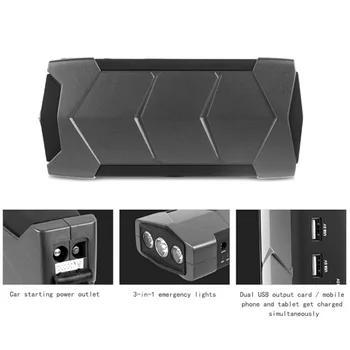 10800mAh USB Portable Emergency Battery Supply Car Jump Starter 12V EPS Charger For Laptop Smartphone Power Bank Auto Booster
10800mAh USB Portable Emergency Battery Supply Car Jump Starter 12V EPS Charger For Laptop Smartphone Power Bank Auto Booster
