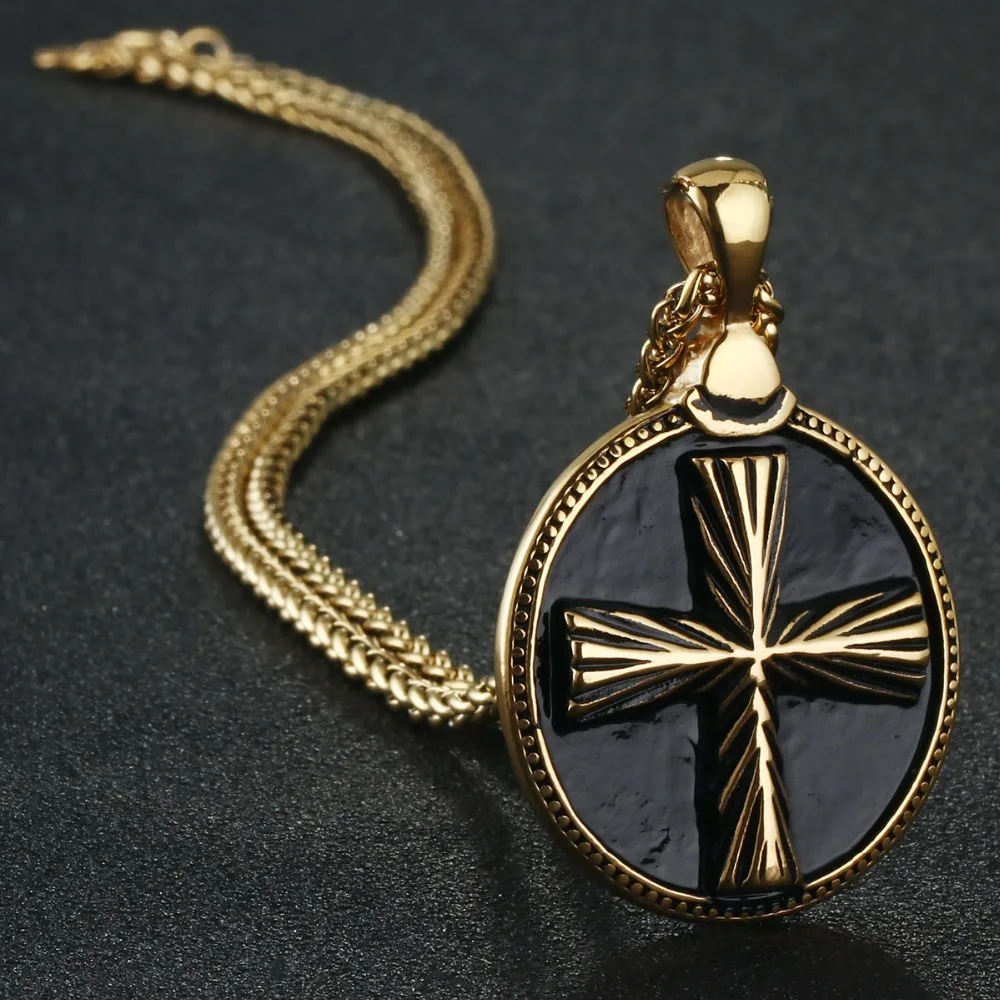 Men's Vintage Circle Piece Cross Pendants&Necklaces Stainless Steel Link Chain Necklaces Statement Jewelry Women Colliar NC056
Men's Vintage Circle Piece Cross Pendants&Necklaces Stainless Steel Link Chain Necklaces Statement Jewelry Women Colliar NC056