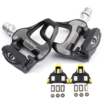 New 298g Cr-Mo Axle Self-lock Road Bicycle Pedals with Cleats CNC Aluminum Alloy Body Bearing Road Bike Pedal for Shimano SPD-SL
New 298g Cr-Mo Axle Self-lock Road Bicycle Pedals with Cleats CNC Aluminum Alloy Body Bearing Road Bike Pedal for Shimano SPD-SL
