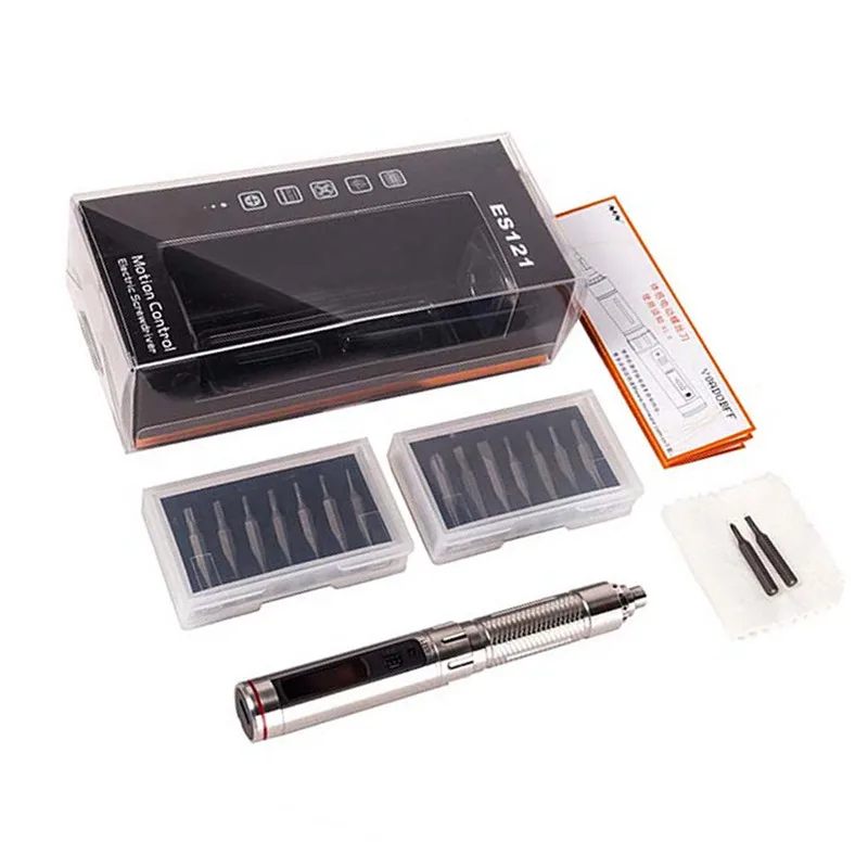 ES121 Mini Precision Cordless Electric Screwdriver Smart Motion Control Power Screwriver with 16pcs 4mm Bit Set ES120 Upgrade
ES121 Mini Precision Cordless Electric Screwdriver Smart Motion Control Power Screwriver with 16pcs 4mm Bit Set ES120 Upgrade