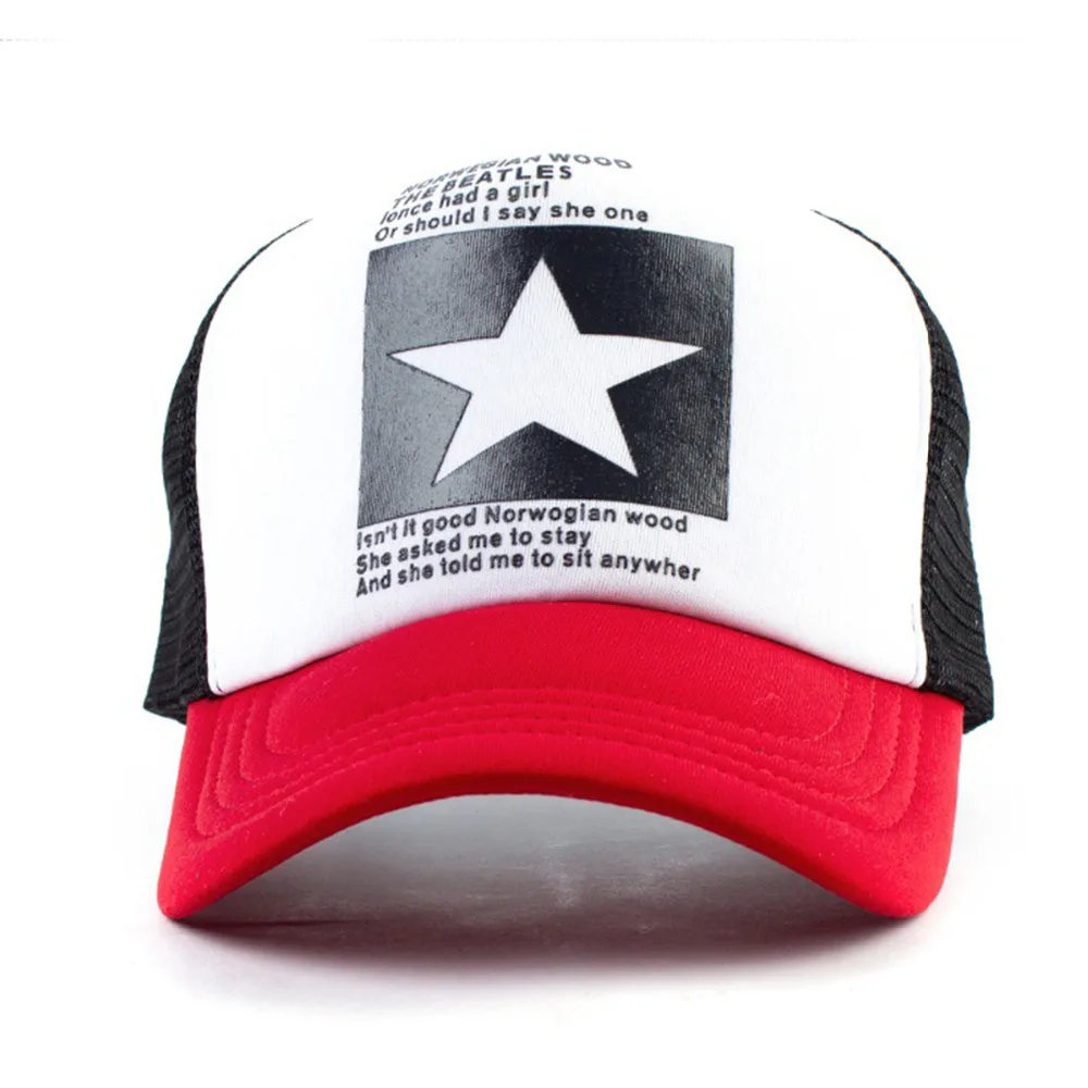 Hats/Caps Breathable Mesh Baseball Cap Men Women Adjustable Print Star Dad Hat Hip Hop Streetwear Bone Trucker Snapback Caps
Hats/Caps Breathable Mesh Baseball Cap Men Women Adjustable Print Star Dad Hat Hip Hop Streetwear Bone Trucker Snapback Caps