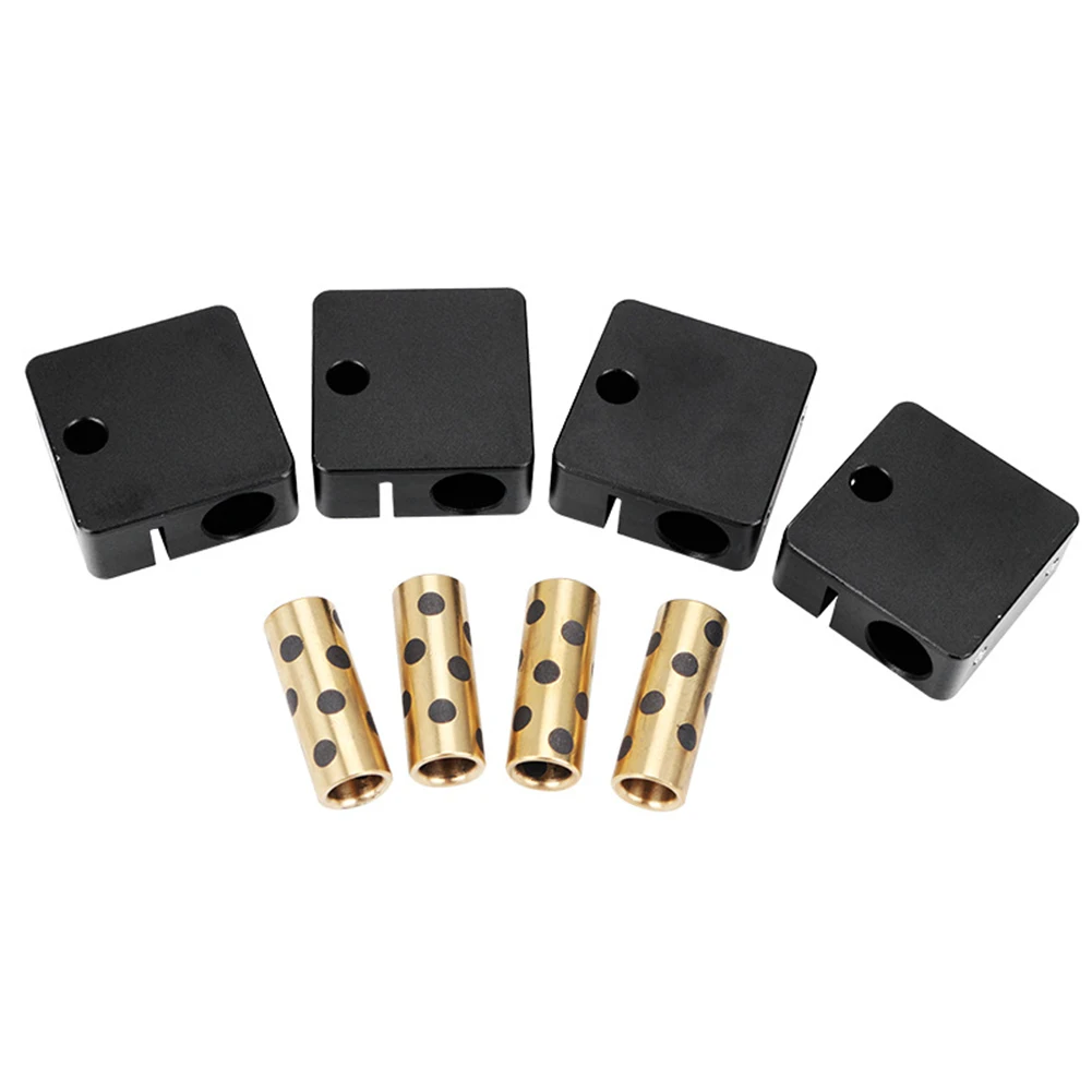 4PCS/Set Durable 3D Printing Parts Slider block Aluminum Alloy UM3 With Graphite Copper Sleeve Ultimaker 2 Cross Slider | Компьютеры и