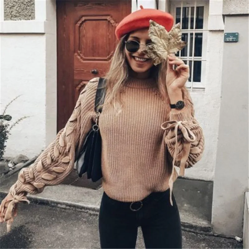 Women Long Sleeve Warm Solid Loose Sweater Casual Tops Jumper Pullover Knitted Regular Size Autumn Ladies Clothes
Women Long Sleeve Warm Solid Loose Sweater Casual Tops Jumper Pullover Knitted Regular Size Autumn Ladies Clothes