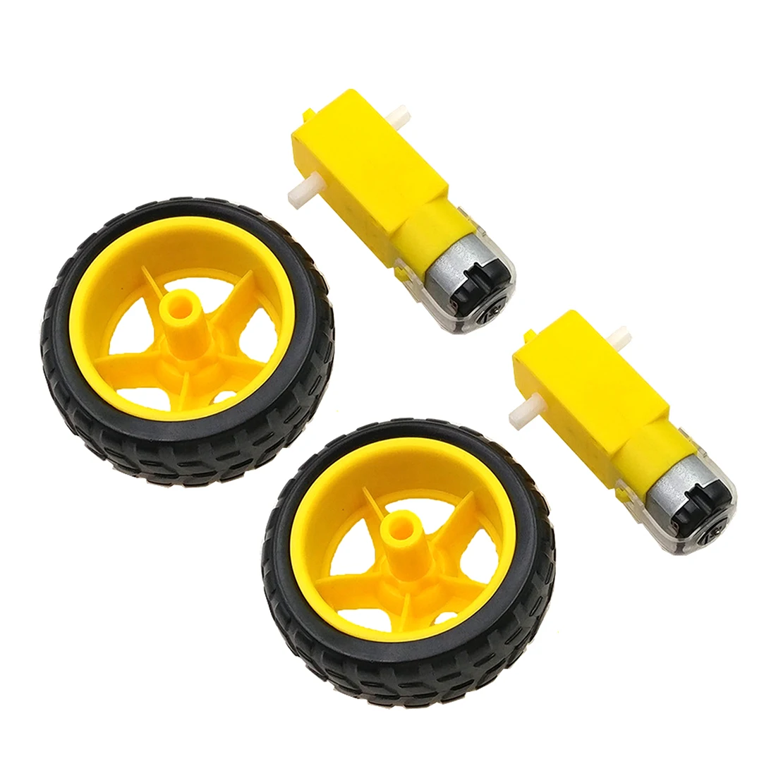 2Pcs Small Smart Car Tyres Wheel Robot Chassis Kit With DC Speed Reduction Motor Programmable Toys High Tech Toys For Children
2Pcs Small Smart Car Tyres Wheel Robot Chassis Kit With DC Speed Reduction Motor Programmable Toys High Tech Toys For Children