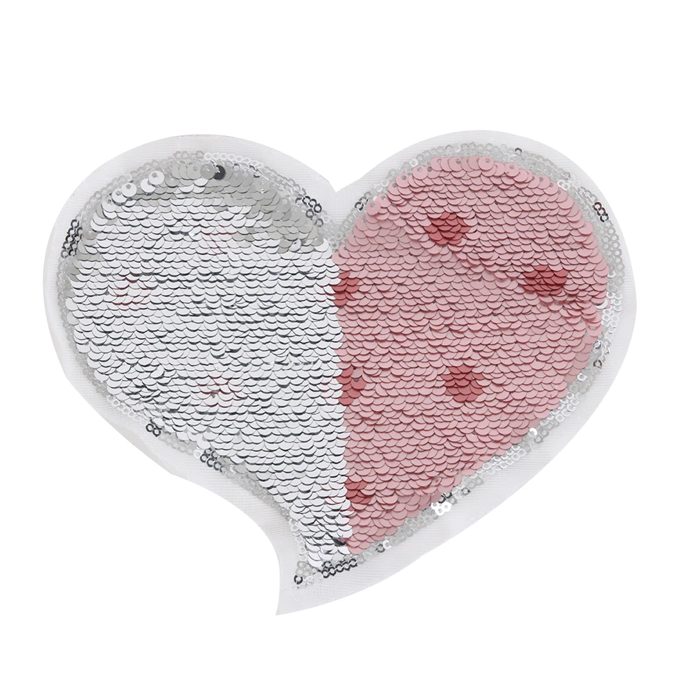 1 Pc New Heart Reversible Color Sequins Sew On Patch for clothes DIY Crafts Coat Sweater Embroidered Paillette Patch Applique
1 Pc New Heart Reversible Color Sequins Sew On Patch for clothes DIY Crafts Coat Sweater Embroidered Paillette Patch Applique