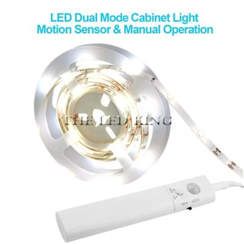 1- 5M Smart Turn ON OFF PIR Motion Sensor & Port LED Strip Light Flexiable adhesive lamp tape For Closet Stairs Kitchen Cabinet
1- 5M Smart Turn ON OFF PIR Motion Sensor & Port LED Strip Light Flexiable adhesive lamp tape For Closet Stairs Kitchen Cabinet