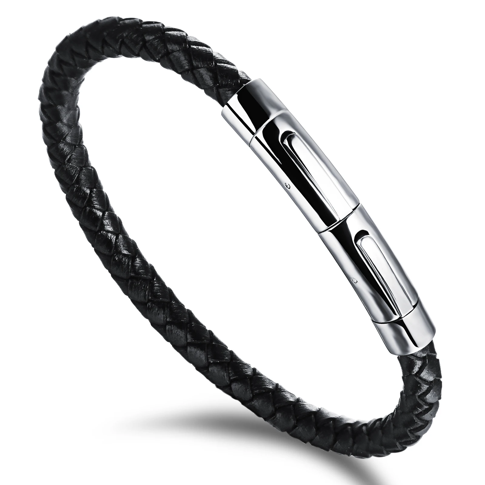 Simple Genuine Leather Knitted Man Bracelets bangles Punk Style Stainless Steel Double Safety Clasp Cool Men Jewelry
Simple Genuine Leather Knitted Man Bracelets bangles Punk Style Stainless Steel Double Safety Clasp Cool Men Jewelry