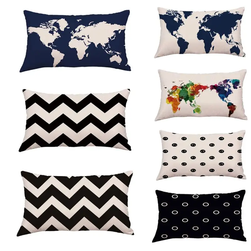 Nordic Rectangle Printed World Map Printing Linen Cushion Pillow Cover Decorative Throw Pillow Home Decor
Nordic Rectangle Printed World Map Printing Linen Cushion Pillow Cover Decorative Throw Pillow Home Decor