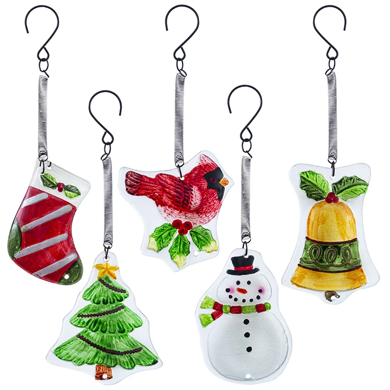 H&D Set of 5,Gorgeous Crystal Pendants Christmas Drop Ornaments Window Hanging Suncatcher For Lovely Christmas Tree Decoration
H&D Set of 5,Gorgeous Crystal Pendants Christmas Drop Ornaments Window Hanging Suncatcher For Lovely Christmas Tree Decoration