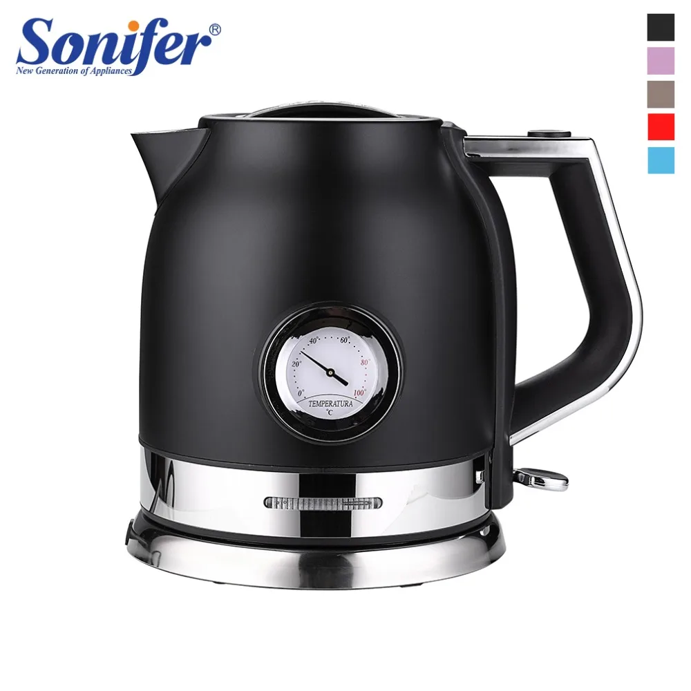 1.8L 304 Stainless Electric Kettle With Water Temperature Control Meter Household Quick Heating Electric Boiling Tea Pot Sonifer
1.8L 304 Stainless Electric Kettle With Water Temperature Control Meter Household Quick Heating Electric Boiling Tea Pot Sonifer