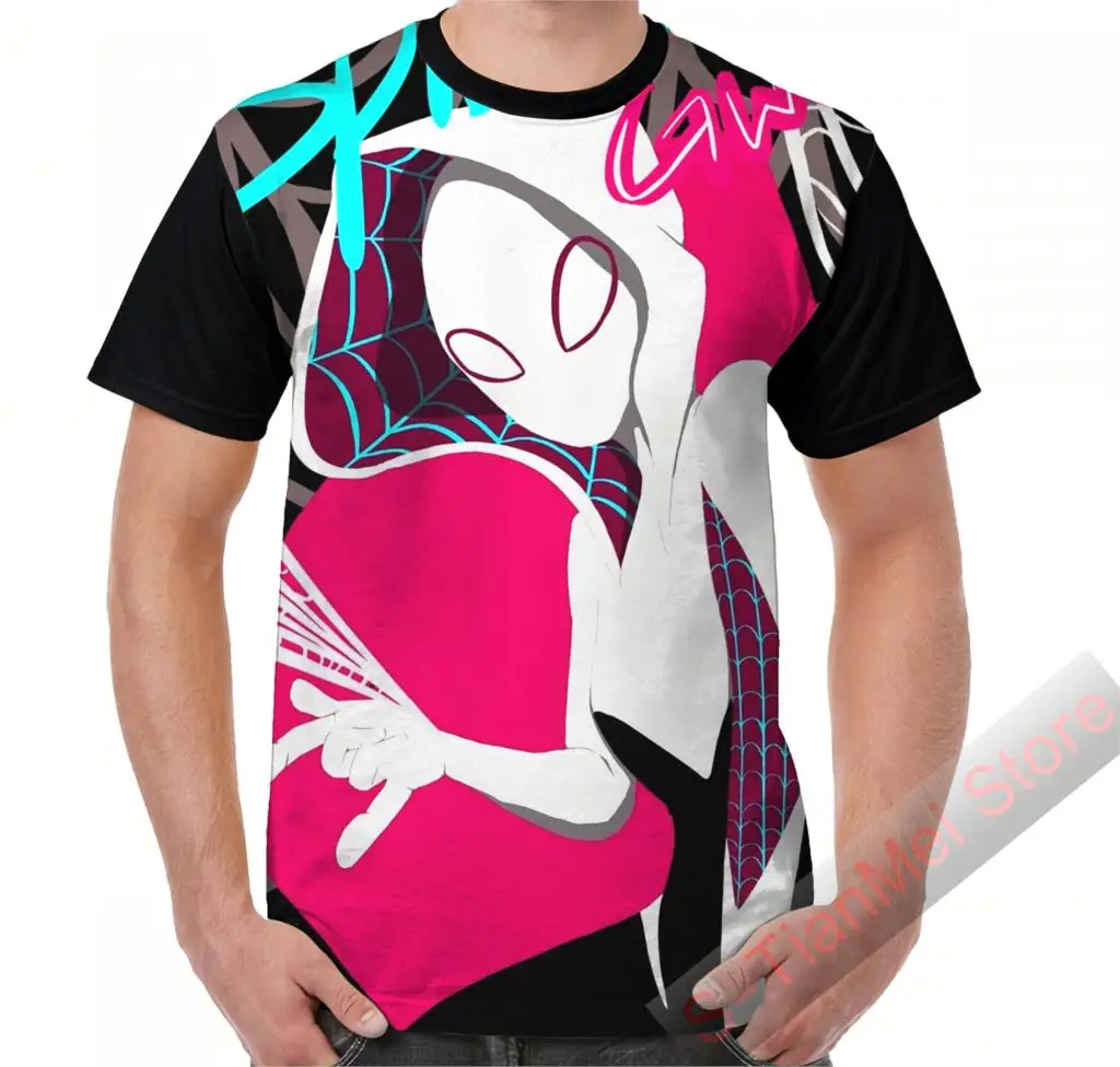Summer Graphic t shirt men tops tees Spider Gwen printed women funny T-Shirt Short Sleeve Casual tshirts
Summer Graphic t shirt men tops tees Spider Gwen printed women funny T-Shirt Short Sleeve Casual tshirts