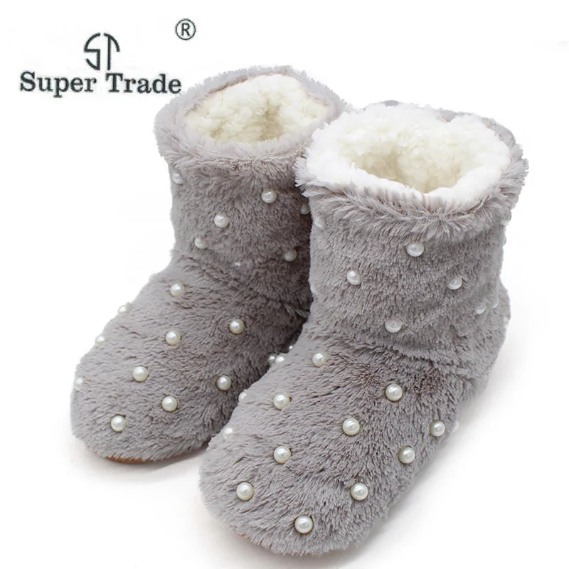 ST SUPER TRADE Warm Plush Indoor Slippers Women Winter Cotton Padded Soft Bottom House Shoes Female Furry Faux Fur Shoes Pearl
ST SUPER TRADE Warm Plush Indoor Slippers Women Winter Cotton Padded Soft Bottom House Shoes Female Furry Faux Fur Shoes Pearl