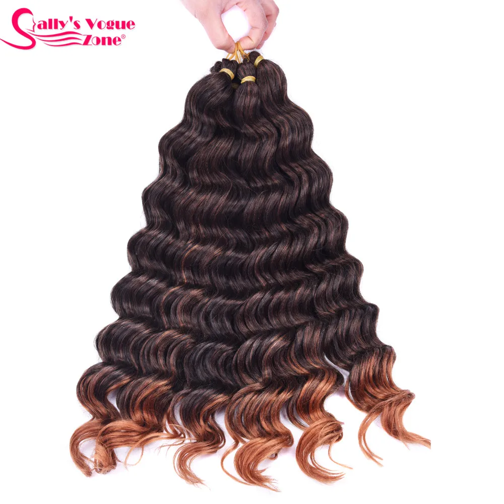 Sallyhair High Temperature Synthetic 12strands/pack Deep Wave Braiding Crochet Braids Color Bulk Ombre Braiding Hair Extensions
Sallyhair High Temperature Synthetic 12strands/pack Deep Wave Braiding Crochet Braids Color Bulk Ombre Braiding Hair Extensions