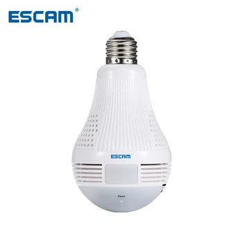 

ESCAM QP136 960P WiFi IP Bulb Camera 360 Degree Panoramic H.264 Infrared Indoor Remote Control Motion Detection