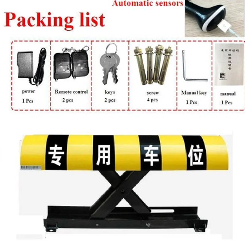 Vehicle-sensing automatic parking barrier with 2 remote controls - Battery - Parking (without battery) Parking column bollard
Vehicle-sensing automatic parking barrier with 2 remote controls - Battery - Parking (without battery) Parking column bollard
