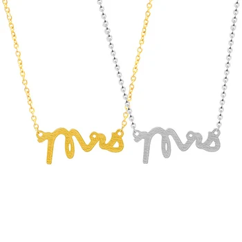 10pcs/lot Gold Color Mrs Letter Necklace Pendant Link Chain Stainless Steel Inital Necklace For Women Collar Bijoux Party Gift
10pcs/lot Gold Color Mrs Letter Necklace Pendant Link Chain Stainless Steel Inital Necklace For Women Collar Bijoux Party Gift